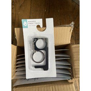 Lot of (9) HANDS FREE TOOL Safe No Touch Keys Chain, Stop Germs NIP 066